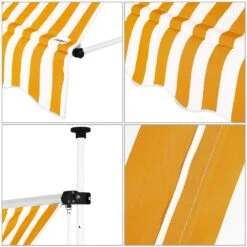 Klemmmarkise Gelb/Weiß 350cm 12 Klemmmarkise Gelb/Weiß 350cm -GartenMeister Verkäufe d391e1987040663b28f4091836698b3b de 108293d 5gelb 1