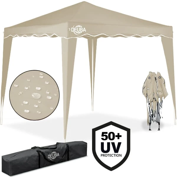 Faltpavillon Capri Beige 3x3m Inkl. 4 Seitenwände 7 Faltpavillon Capri Beige 3x3m Inkl. 4 Seitenwände – Bild 7