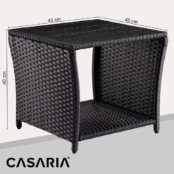 Polyrattan Beistelltisch Vedis Schwarz 45x45x40cm -GartenMeister Verkäufe d45659a89dc014a16588589753db76a1 de 109508d 01 1 1