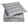 Sitzkissen 4er-Set Cozy Grau