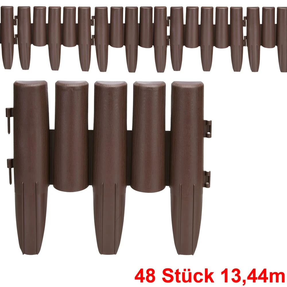 Beeteinfassung 6er-Set Braun 13,44m 2 Beeteinfassung 6er-Set Braun 13,44m – Bild 2