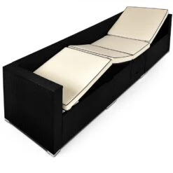 Polyrattan-Bank Schwarz/Creme 230x70x70cm Verstellbar -GartenMeister Verkäufe d8f66280b8878629c9ed38d57a1fb8c2 de 991029d 10 1