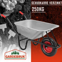Schubkarre Verzinkt 250kg Mit Luftbereifung -GartenMeister Verkäufe d8fe6ce1aec3349721a091e4708a266e de 108751d 34 1