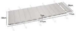 Auflage Saunaliege Creme 177x58x7cm -GartenMeister Verkäufe da0a6fed0bfec54bba6ca383cbfa7450 de 102267d 5 1