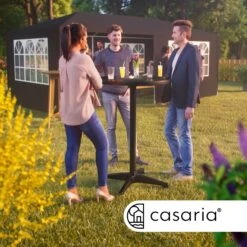 Stehtisch 2er-Set Schwarz Alu Ø60cm Höhenverstellbar -GartenMeister Verkäufe db3060b094a2a0fa323c79aceca0641f 02 109704 on amb amz high de 1