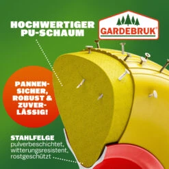 Schubkarrenrad Gelb PU-Schaum Inkl. Achse -GartenMeister Verkäufe db5cbe841f9d8bf58f00cf3933586269 03 101617 on dts amz high de