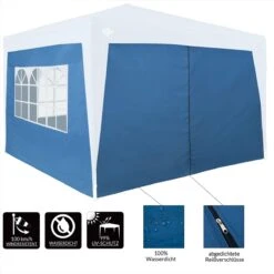 Seitenwände Faltpavillon 2er-Set Blau 3x2m -GartenMeister Verkäufe db9760105b37fc759818e3bb1d587b6b de 107101d 4