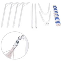 Hängematte Mit Metallgestell Creme/Blau 200x80cm 11 Hängematte Mit Metallgestell Creme/Blau 200x80cm -GartenMeister Verkäufe dc3461adb4d554b5fc21cf7739bea680 de 102377d 6 1 1