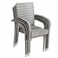 Polyrattan Stapelstuhl Comfort 4er-Set Grau -GartenMeister Verkäufe de29e7908e92b795d52cec4b6c91976a de 108675d 6 1