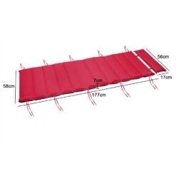 Auflage Saunaliege Rot 177x58x7cm -GartenMeister Verkäufe df3b5ae6b0adf0845eb171274e1f3c89 de 108039d 4 1 1