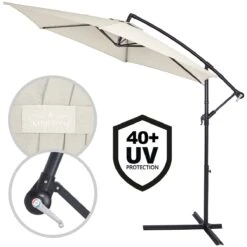Ampelschirm Creme Alu Ø300cm UV-Schutz 50+ + Abdeckung -GartenMeister Verkäufe df4f4017d6b5f4f7723ee8e05986f5c6 de 104078g 1 1 1