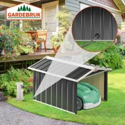 Mähroboter Garage Anthrazit Metall 86x100x63cm 12 Mähroboter Garage Anthrazit Metall 86x100x63cm -GartenMeister Verkäufe dfc5e420b6b99b932a93a1935bcdf5e0 de 109174d 7 1 1