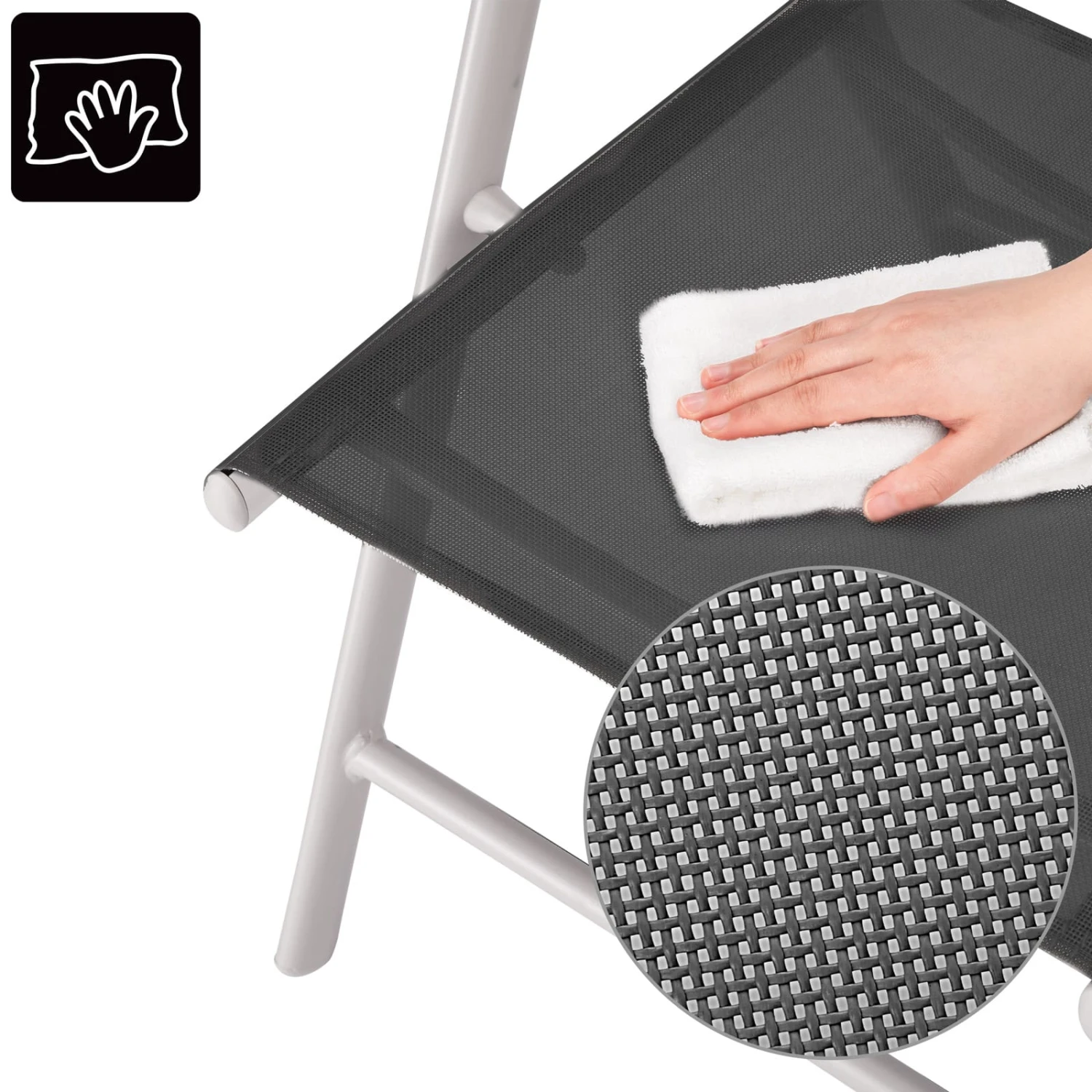 Garten-Sitzgruppe Bern 5-tlg. Silber Alu 5 Garten-Sitzgruppe Bern 5-tlg. Silber Alu – Bild 5