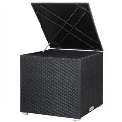 Polyrattan Auflagenbox Schwarz 318L
