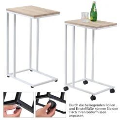 Beistelltisch Weiß 50x35x65/70cm Mit Rollen -GartenMeister Verkäufe e21047ad808b28a661474d8f3eaaf6c9 de 108648d 9 1