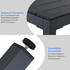 Garten-Sitzgruppe Bern 9-tlg. Anthrazit Alu WPC -GartenMeister Verkäufe e30301c81f97921a81da6d1f0e31ce6c de 994337d 9 1