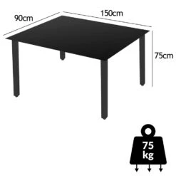 Gartentisch Bern Anthrazit Alu 150x90x75cm -GartenMeister Verkäufe e3a9e9aba649d8abd4876ed914cb138b de 995777d 7 1