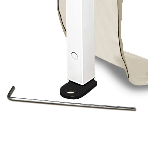 Faltpavillon Capri Beige 3x3m Inkl. 4 Seitenwände 5 Faltpavillon Capri Beige 3x3m Inkl. 4 Seitenwände – Bild 5