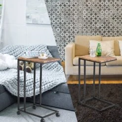 Beistelltisch Schwarz 50x35x65/70cm Mit Rollen -GartenMeister Verkäufe e480111cc45b36ac1616e4c9cff109a2 de 108649d 14 1