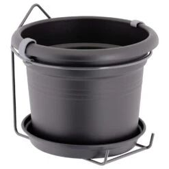 Elho Blumentopf Schwarz 20x18cm 2,5L Mit Halterung -GartenMeister Verkäufe e49779ab9e1835db8ebdf7c8ecadda1a a de 193661g20 1 1