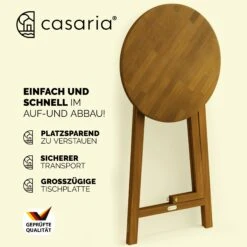 Stehtisch Akazienholz Ø80cm Klappbar -GartenMeister Verkäufe e5230cd3bead6ba483a0e9d94516a505 7