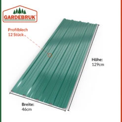 Trapezblech 12er-Set Grün 129x46cm Gelocht -GartenMeister Verkäufe e5b1155fd1f668d3f0b21da7bcbae2e1 de 101918d 14 1 1