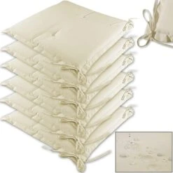 Sitzkissen 6er-Set Boston Creme 43x39x5cm -GartenMeister Verkäufe e63465ff0e701c773e6a65230865d304 a de 101951g