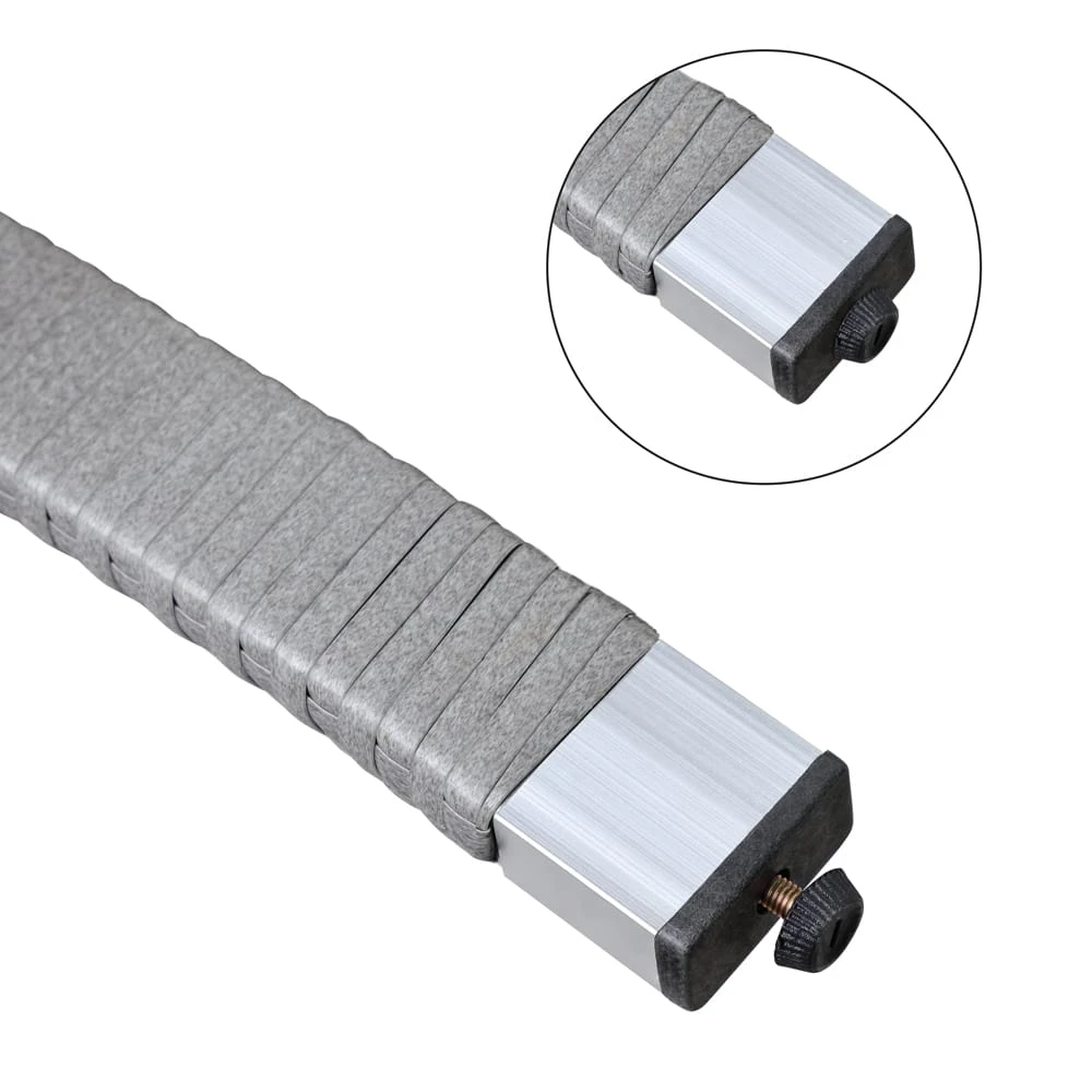 Polyrattan Gartenbank Grau 122x58x87cm 4 Polyrattan Gartenbank Grau 122x58x87cm – Bild 4