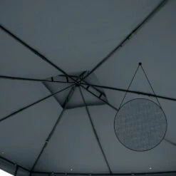 Pavillon Lorca Anthrazit 3x3m -GartenMeister Verkäufe e76738e7df78efdd6bdb9703314dab2f de 108722d 3 1