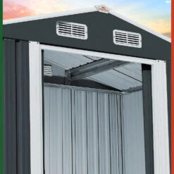 Geräteschuppen Anthrazit Metall 257x205x177,5cm -GartenMeister Verkäufe e81170a1097a155118ae300b338ea579 de 990743d 29 1