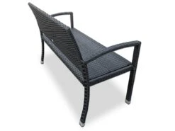 Polyrattan Gartenbank Schwarz 122x58x87cm -GartenMeister Verkäufe e8c72abc6a19007802ccd1fd6d93ed8b de 103286d 2