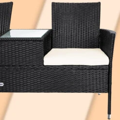 Polyrattan Kino Bank Schwarz 143x55x88cm -GartenMeister Verkäufe eb91fbeac131e6f642e0c3f4f5492a9e de 106763d 3 1