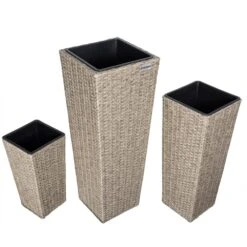 Polyrattan Blumentopf 3er-Set Creme -GartenMeister Verkäufe ec89240b94735c271cd8c675fc64a1ab de 106646d 5