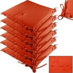 Sitzkissen 6er-Set Boston Orange 43x39x5cm -GartenMeister Verkäufe ed00e468175c761e0399dd75a9a94102 a de 102262g