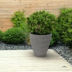 Blumentopf Grau Ø40cm Mit Rillenstruktur -GartenMeister Verkäufe ed681da1a52035ae1a55564369d3ec85 de 191542d 1 2