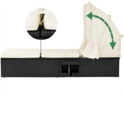 Polyrattan Sonnenliege Schwarz/Creme 195x60x39/145cm 17 Polyrattan Sonnenliege Schwarz/Creme 195x60x39/145cm -GartenMeister Verkäufe f0e163cdf97a8601180ad36c0b2b4a26 de 992875d 3