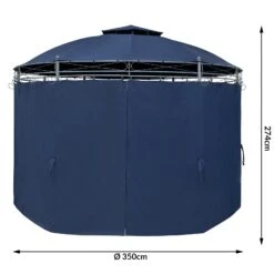 Pavillon Toscana Blau Ø3,5m UV-Schutz 50+ -GartenMeister Verkäufe f184f8a477ae95a51c253a651f7dab12 de 994676d 2 3