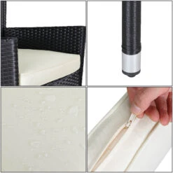 Polyrattan Gartenstuhl 2er-Set Schwarz/Creme Stapelbar -GartenMeister Verkäufe f19f7dff54ec1a9e6f358deff01c375e de 107086d 11 1