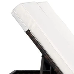 Polyrattan Sonnenliege Braun/Creme 196x116x38cm -GartenMeister Verkäufe f23e14693cb46944030bad403370534b de 991033d 10