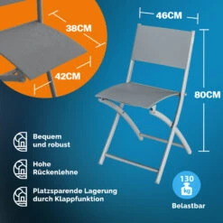 Sitzgruppe Garten 4-tlg. Grau Metall Klappbar 19 Sitzgruppe Garten 4-tlg. Grau Metall Klappbar -GartenMeister Verkäufe f315e5a04380b008cbdb401e65038b3d 07 109686 on dts amz high de 1
