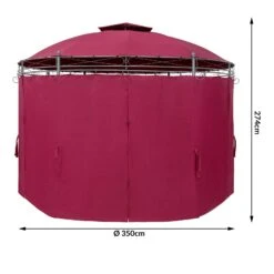Pavillon Toscana Bordeauxviolett Ø3,5m UV-Schutz 50+ -GartenMeister Verkäufe f35e184c1c3d6a9b3cf85877209e7bfa de 994674d 2 1