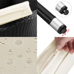 Polyrattan Garten-Sitzgruppe Nizza 7-tlg. Schwarz Milchglas -GartenMeister Verkäufe f3d91d1d14682d77dd7a6882b8b64d05 de 992867d 19 1