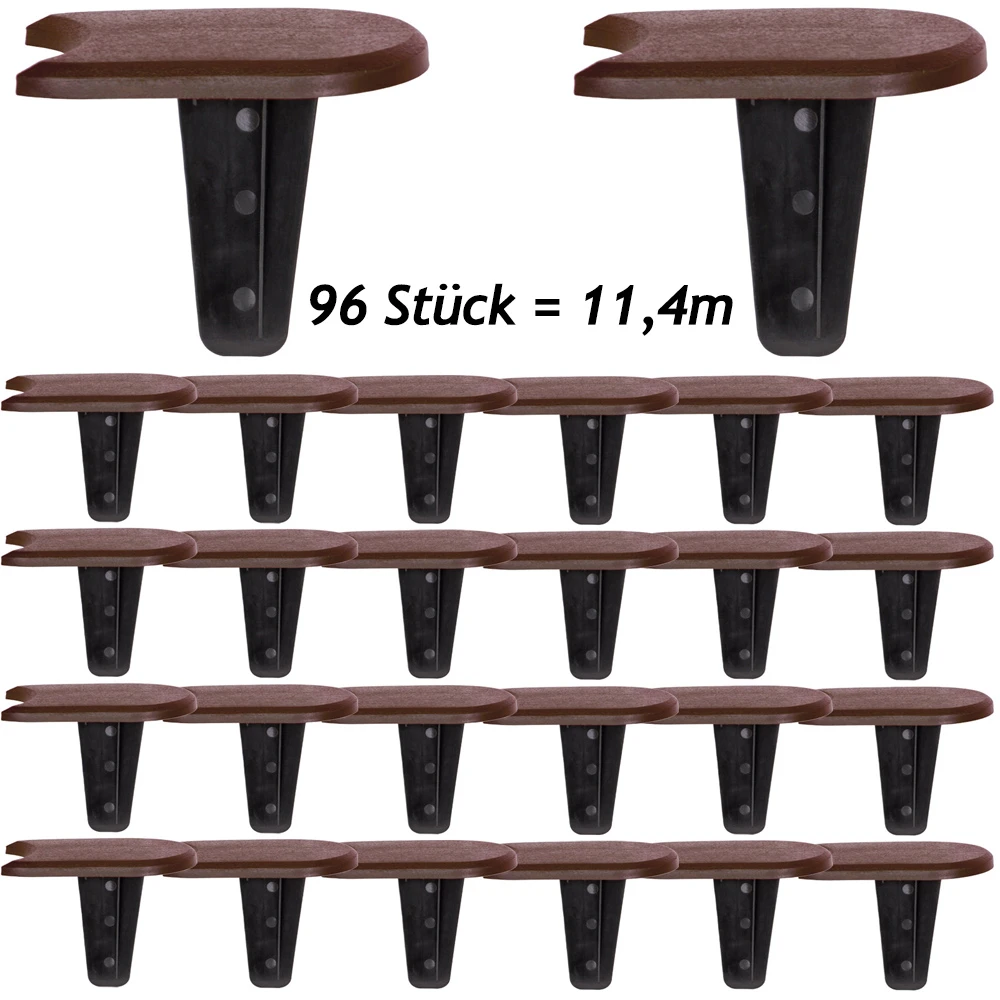 Beeteinfassung 3er-Set Braun 11,4m 3 Beeteinfassung 3er-Set Braun 11,4m – Bild 3