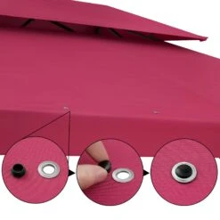 Pavillon Elda Bordeauxviolett XXL 3x4m -GartenMeister Verkäufe f4f86860d38a5d989b0202c8c9c6d904 de 994671d 5 1