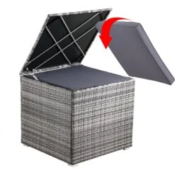 Polyrattan Auflagenbox Grau 75x75x70cm -GartenMeister Verkäufe f5142138079a2d4afc01b85b27796d3e de 109153d 2 1