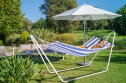 Hängematte Mit Metallgestell Creme/Blau 200x80cm 10 Hängematte Mit Metallgestell Creme/Blau 200x80cm -GartenMeister Verkäufe f58199deb623d6cca76d34e797651b9d de 102377d 10 1 1