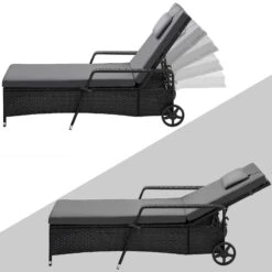 Polyrattan Sonnenliege Schwarz/Anthrazit 193x90x43cm -GartenMeister Verkäufe f6cc96a18efadae8c5e24e976d04bd5c de 995628d 02 1