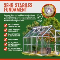 Alu Gewächshaus 250x190x195cm Mit Fundament -GartenMeister Verkäufe f733fcb9202cb7b6523d6cdb00a7a46d 02 991461 on fs m amz low de 1