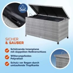 Polyrattan Auflagenbox Grau 122x56x61cm Mit Rollen 16 Polyrattan Auflagenbox Grau 122x56x61cm Mit Rollen -GartenMeister Verkäufe f79d9e58affd9327582700172a021ac0 03 108641 on dts web low de