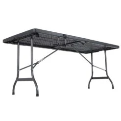 Gartentisch Schwarz Rattan-Look 180x75x73cm Klappbar -GartenMeister Verkäufe f815b428173d005dbd06c25be4f0a4fc de 107144d 3 1